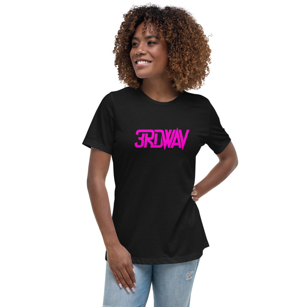 3RD WAV - HOT PINK/BLACK Women's Relaxed T-Shirt